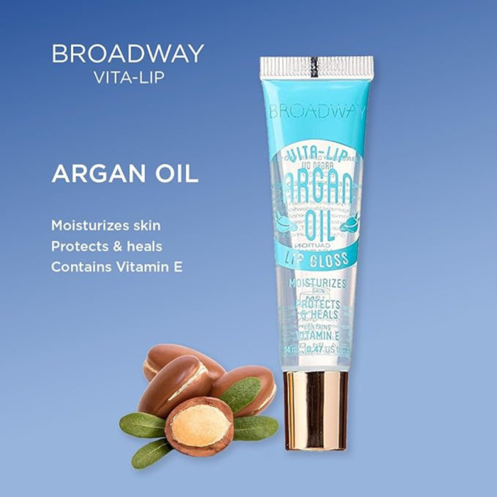 NK, AR, Broadway Lip Gel Rosehip Argan Oil Mint Aloe Coconut Moisturizing Clear - Image 3