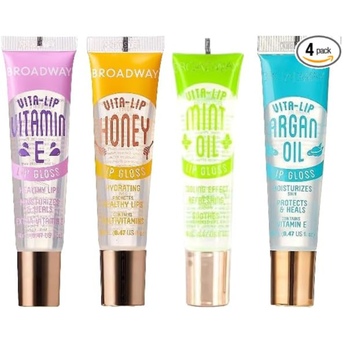NK, AR, Broadway Lip Gel Rosehip Argan Oil Mint Aloe Coconut Moisturizing Clear